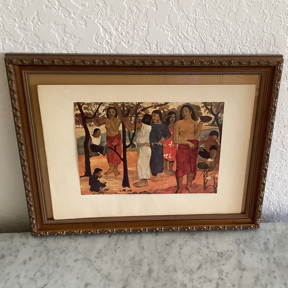 Nava Nava Mahana (Sun Magic) by Paul Gaugin Color Plate Albert Skira Collection